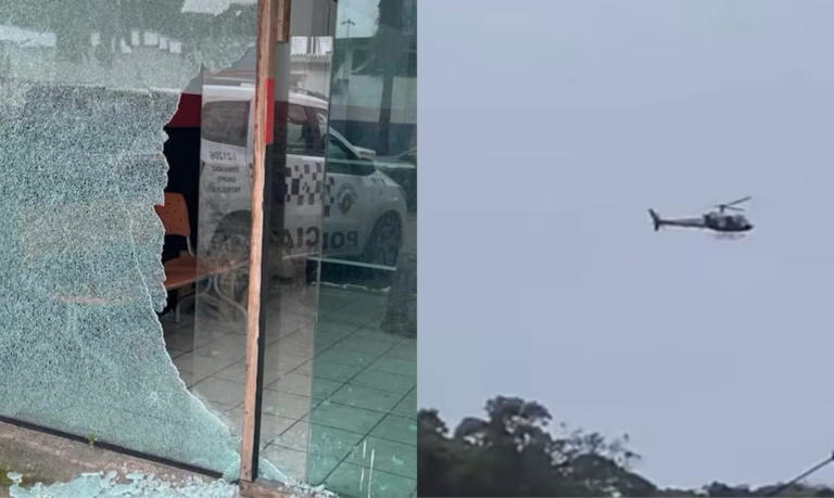 Querem guerra? Criminosos atacam base da Polícia Militar e disparam contra agentes em Guarujá