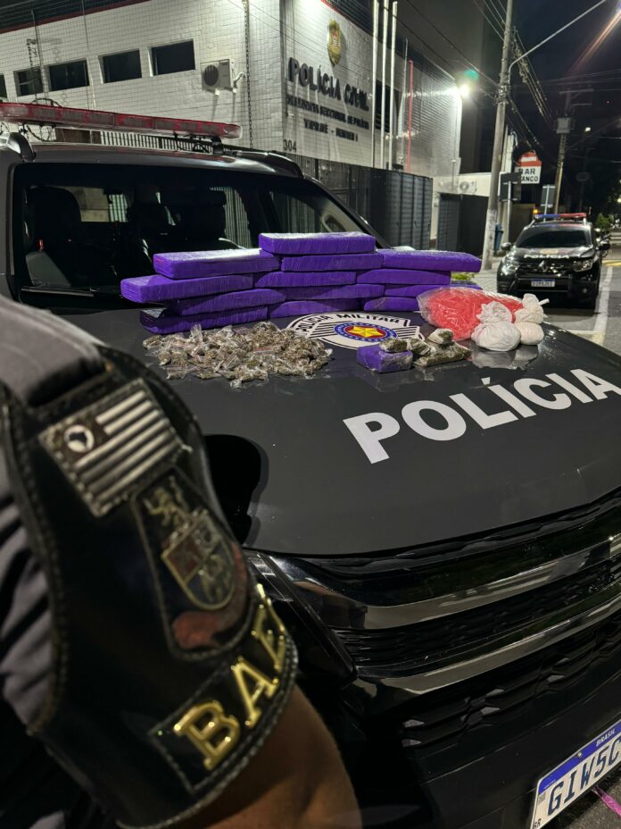 PM apreende 15 tijolos de maconha em São José dos Campos