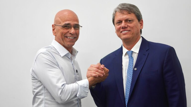 Governador Tarcísio declara apoio a Farid para prefeito de Guarujá