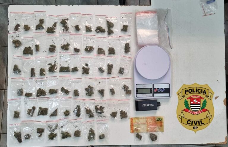 Jovem de 23 anos é preso por tráfico de drogas em Birigui