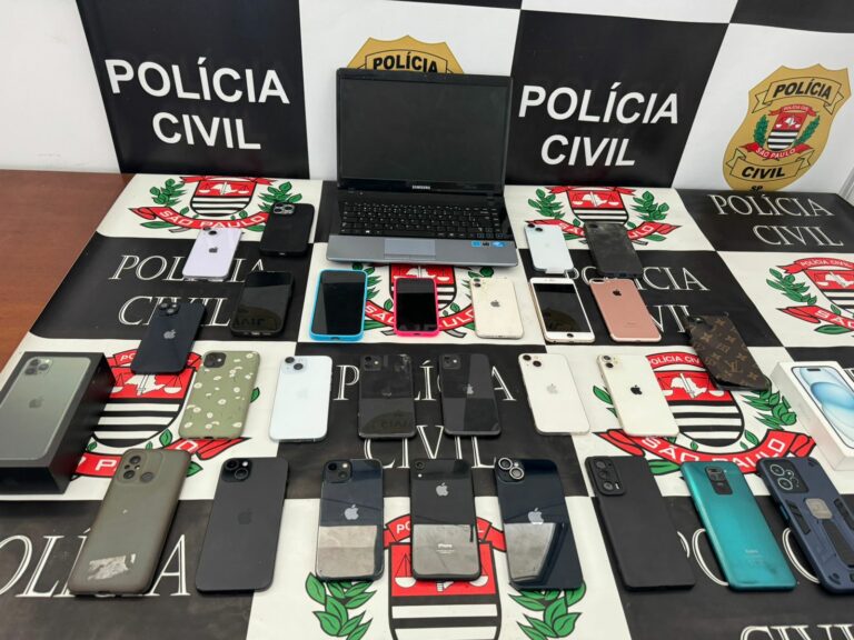 Homem é preso por furto, com mais de 20 celulares sem procedência, em Guarujá