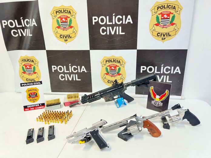 Homem é preso e quatro armas são apreendidas em São José dos Campos