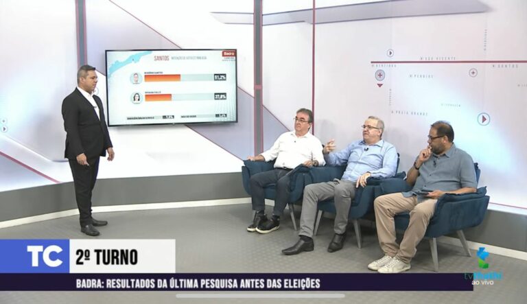 CONFIRA! Instituto Badra divulga pesquisas de intenção de voto do 2º turno para Prefeitura de Santos, Guarujá e São Paulo