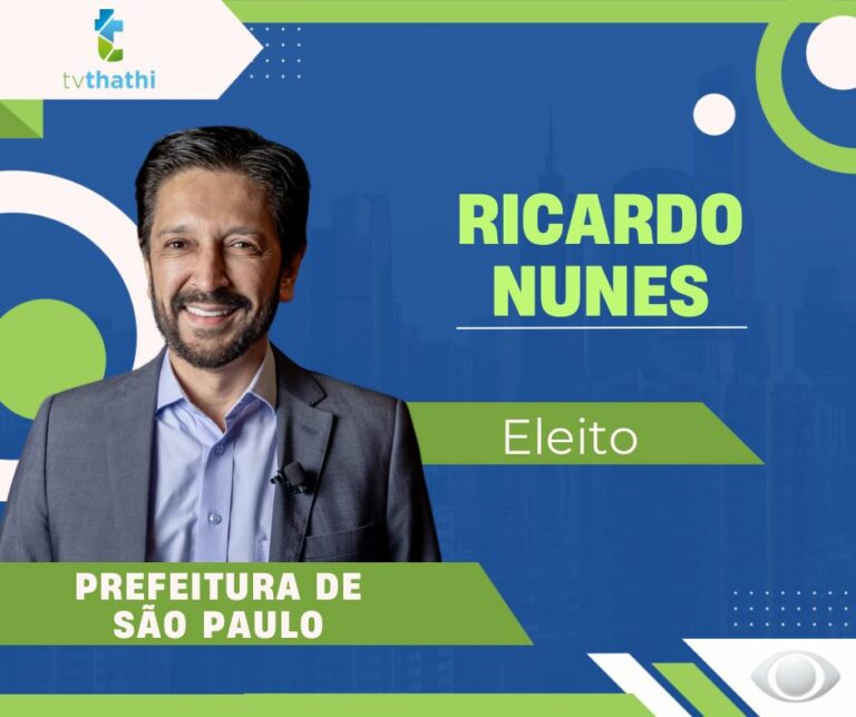 2º TURNO: Ricardo Nunes é reeleito prefeito da cidade de São Paulo