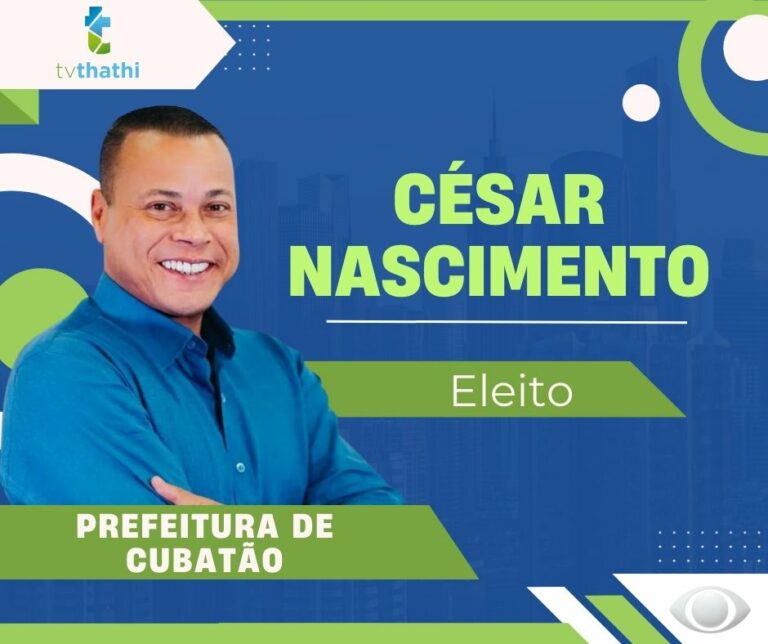 Eleições 2024: César Nascimento é eleito prefeito em Cubatão