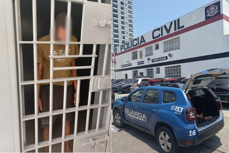 Procurado da Justiça é preso pela GCM após atitude suspeita em Santos