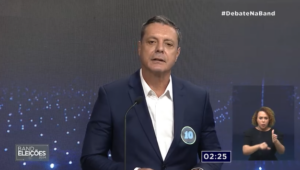 Relembre o que disse Rogério Santos sobre ‘segurança’ no 1º debate dos candidatos à prefeitura de Santos