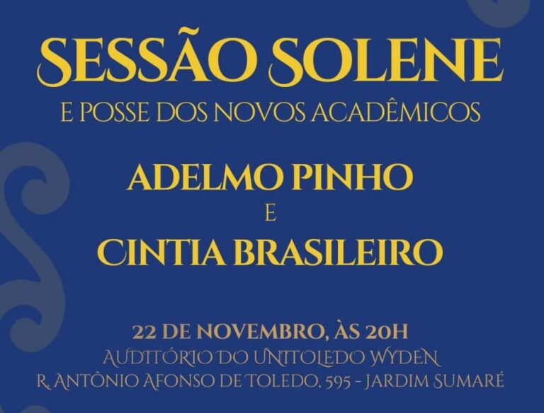 Academia Araçatubense de Letras empossa dois novos membros em sessão solene
