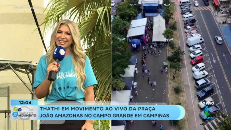 Começou! Thathi em Movimento está sendo transmitido ao vivo; acompanhe