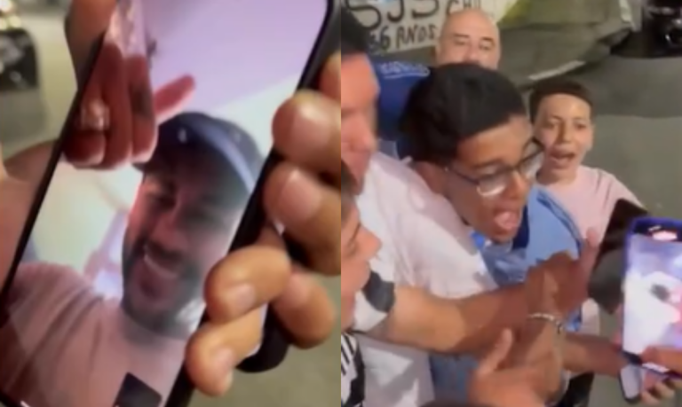 Neymar faz chamada de vídeo parabenizando Sub-17 do Santos campeão paulista
