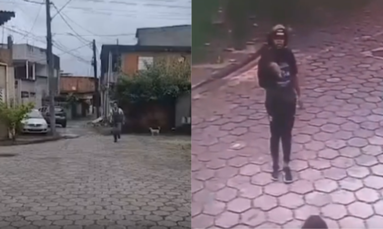 Criminosos fazem arrastão e trocam tiros com a PM em Cubatão; VÍDEOS