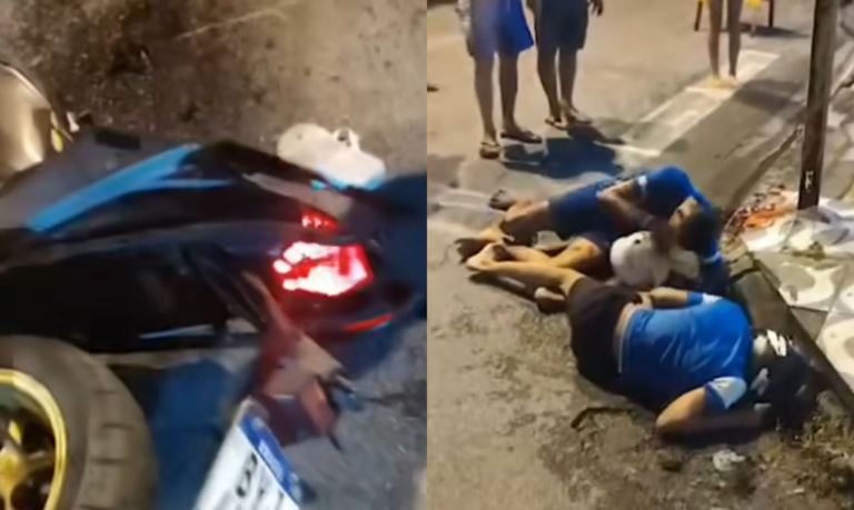 Dupla de adolescentes é apreendida após sofrer acidente com motocicleta roubada em São Vicente