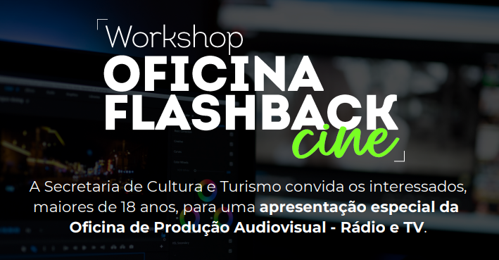 Oportunidade: Secretaria Municipal de Cultura e Turismo promove oficina de Rádio e TV