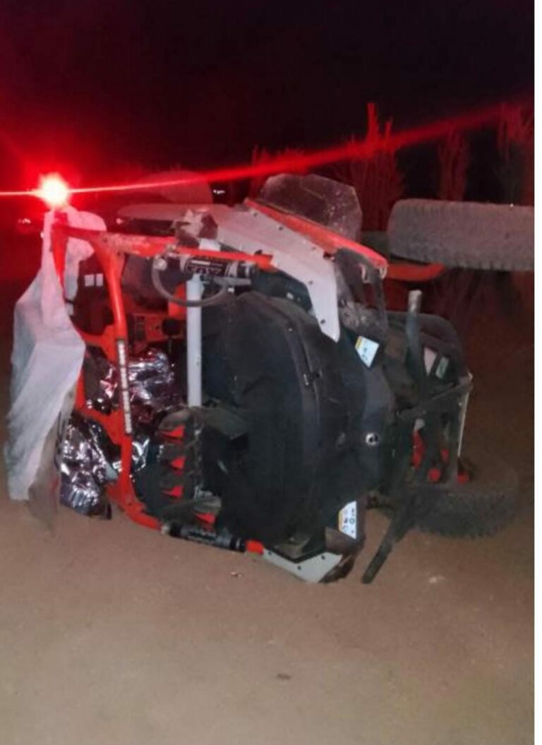 Homem morre depois de capotar veículo de trilha