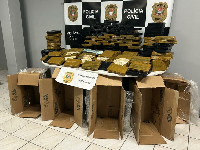 Polícia Civil intercepta carga de 200kg de cocaína que viriam para o litoral