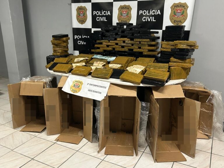 Trio é preso com 200 kg de cocaína; drogas seriam levadas da RMC para o litoral