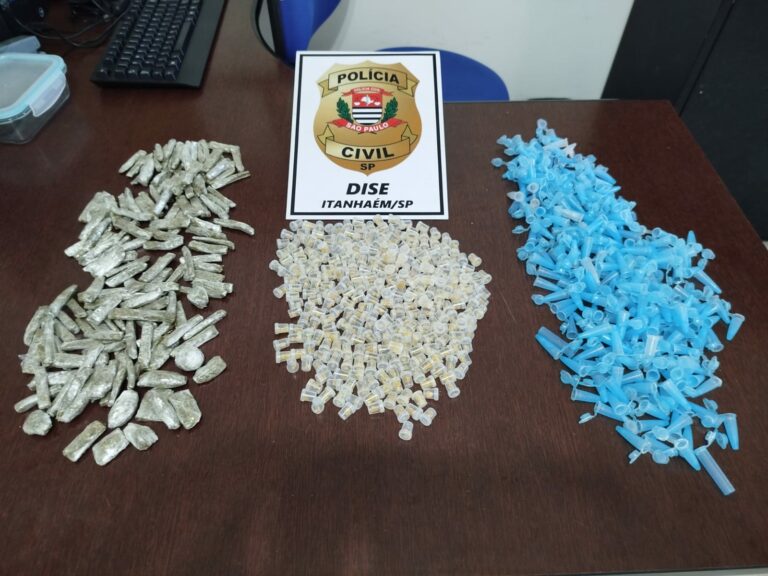 Esquema de tráfico de drogas que abastecia ‘biqueiras’ é desarticulado em Peruíbe