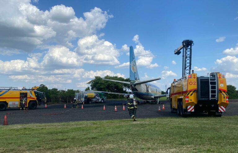 Simulação de incêndio em aeronave acontece em Viracopos