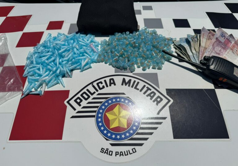 Homem é preso com quase 400 porções de drogas em Guaratinguetá