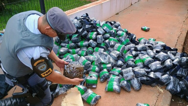 Polícia de SP apreende caminhão com 360 kg de maconha escondido em fundo falso