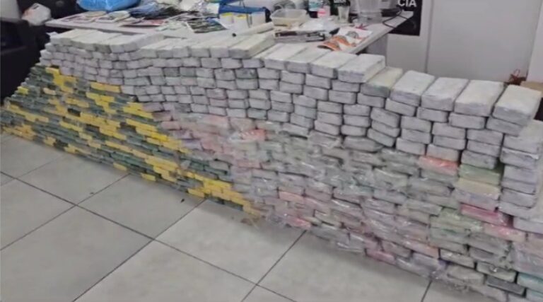 Líder de facção criminosa é preso com comparsas após desembarcar de navio em Santos e mais de 400 tijolos de cocaína são apreendidos