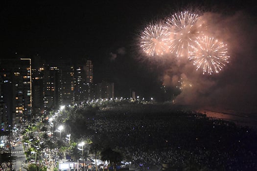 Praia Grande não terá queima de fogos durante o Réveillon