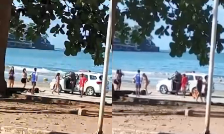 Turista morre com tiro na cabeça em praia de Guarujá em plena luz do dia; VÍDEO