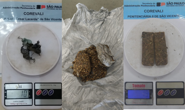 Mãe, companheira e irmão de presos são apreendidos tentando entrar com drogas em penitenciária de São Vicente