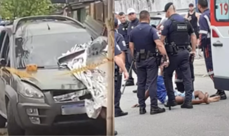 Mãe e filha morrem atropeladas por carro em perseguição a um ladrão em Praia Grande; VÍDEO