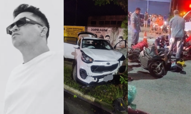 Músico morre ao ser atingido por motorista embriagado em alta velocidade em avenida de São Vicente; VÍDEO