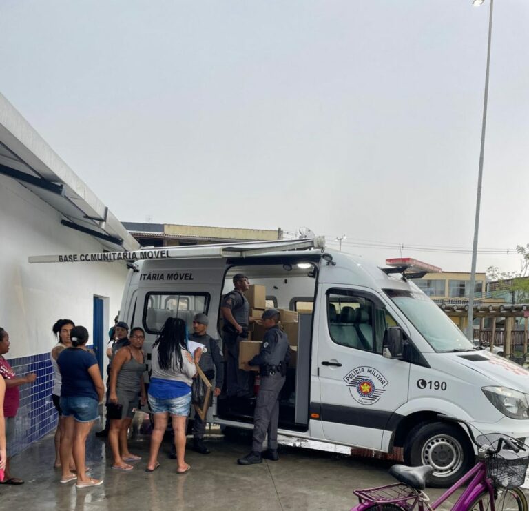 BOA AÇÃO: Polícia Militar distribui 3,8 mil cestas básicas para famílias em situação de vulnerabilidade social no litoral de SP