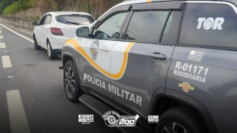 Falsa corrida de aplicativo acaba em integrante de facção criminosa preso em rodovia do litoral de SP