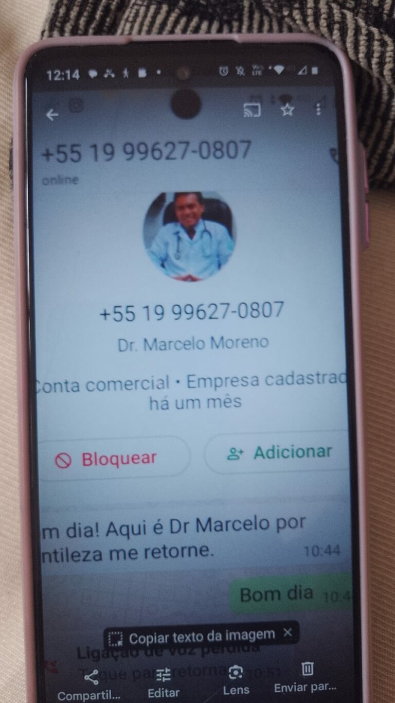 moradores da cidade receberam mensagens por WhatsApp de um indivíduo que passou por médico do hospital, gastando R$ 4 mil para realizar um procedimento.