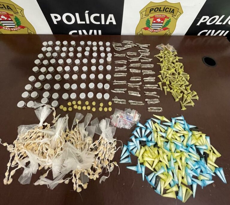 Homem é preso em flagrante com diversas porções de drogas no litoral