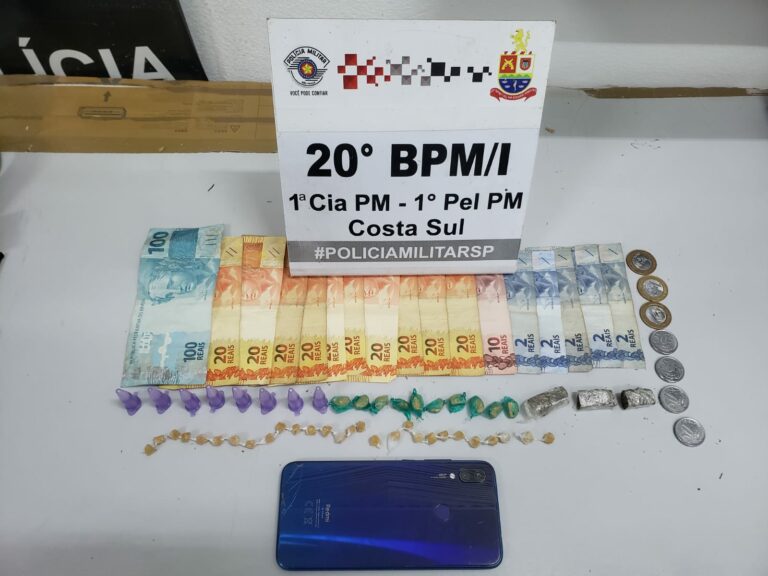 Homem é preso por tráfico de drogas em São Sebastião