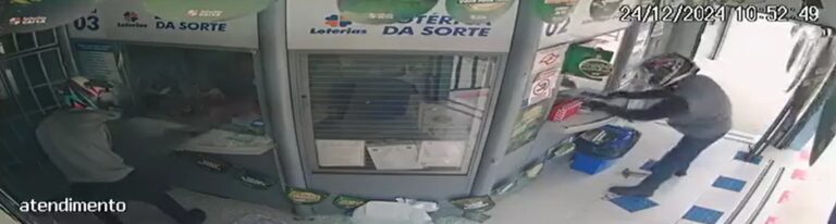 Criminosos assaltam lotérica em São Sebastião e levam R$ 15 mil