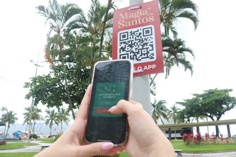 Novo aplicativo de realidade aumentada oferece jogo para valorizar atrações icônicas santistas