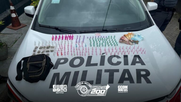 Trio é preso por tráfico de drogas em Ubatuba