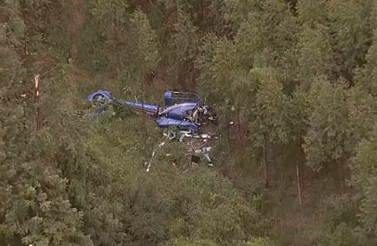 Urgente! Helicóptero com destino a Americana cai em área de mata: duas vítimas fatais