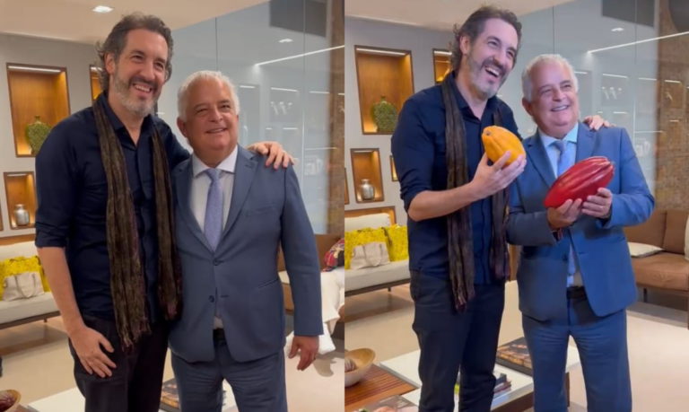 Márcio França entrega prêmio para dono de maior rede de franquias de lojas de chocolates do mundo e incentiva pequenos empreendedores;ASSISTA