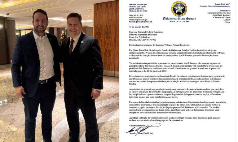 Senador dos EUA atende pedido de deputado de SP e pede ao STF que reconsidere retenção do passaporte de Bolsonaro