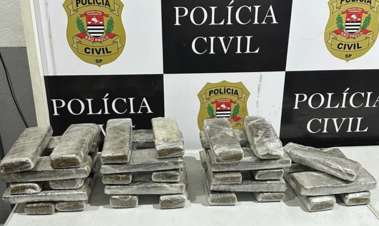 Mais de 30 tijolos de maconha são apreendidos embaixo de máquina de lavar de casa em morro de Guarujá