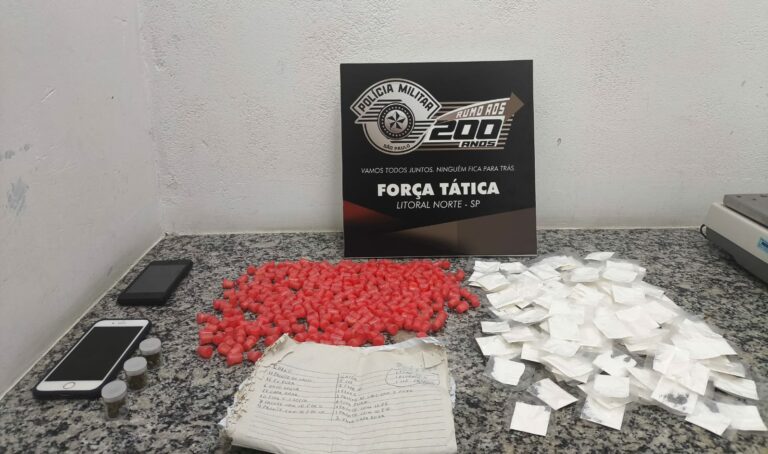 Homem é preso por tráfico de drogas em Caraguatatuba