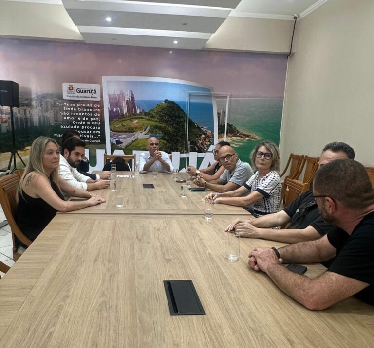 Em audiência com prefeito do Guarujá, Federação e Sindicato do Turismo comemoram volta da normalidade, após virose e onda de violência