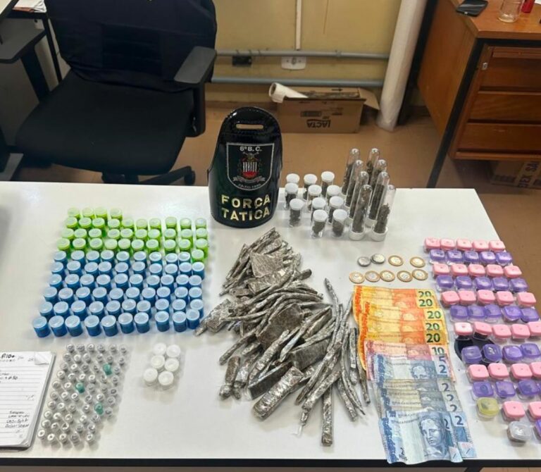 Homem é preso em flagrante por tráfico de drogas em cidade do litoral