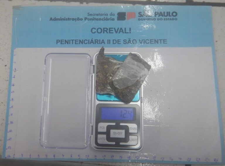 Filha fica suspensa de penitenciária após tentar visitar pai com maconha escondida em parte íntima em São Vicente