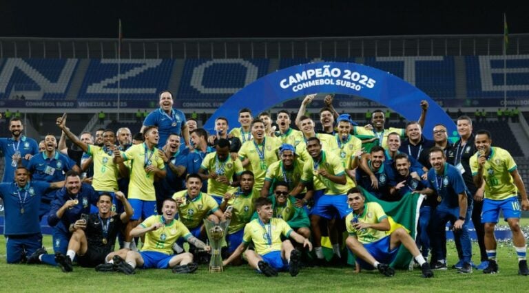 Brasil vence Chile, conta com tropeço da Argentina e conquista o Sul-Americano Sub-20