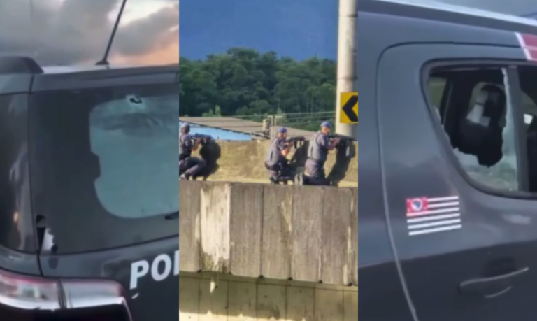 Foragido da Justiça, na posse de um fuzil, morre em confronto com a PM em Cubatão; VÍDEO