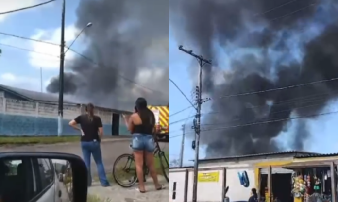 incêndio escola itanhaém