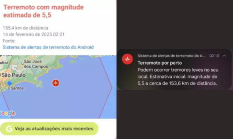 Moradores de São Paulo e litoral recebem alerta de terremoto; Defesa Civil nega ocorrência